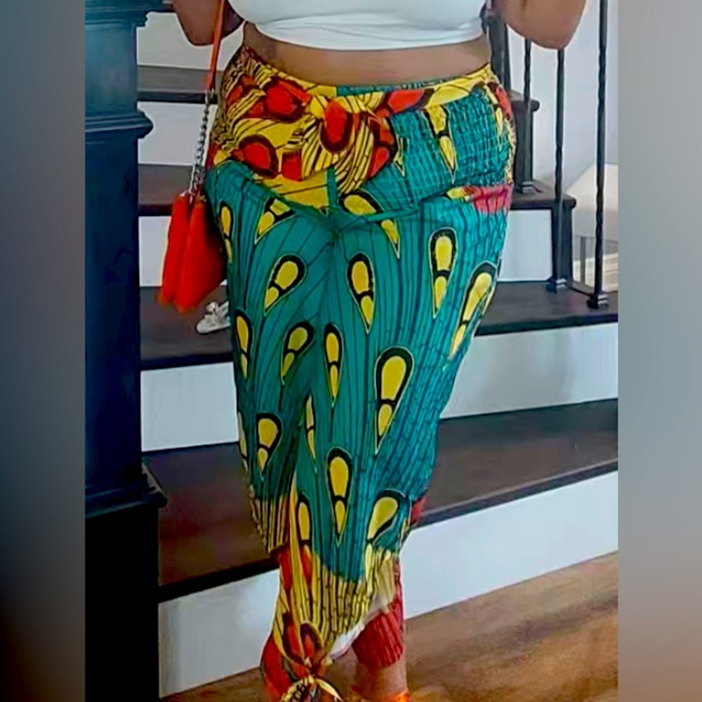 African fabric pants